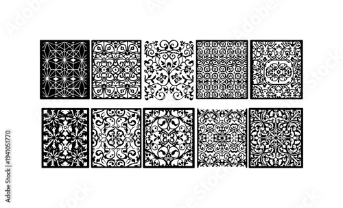 Intricate Islamic Geometric Patterns Collection