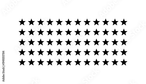 Minimalist Star Grid Vector Design