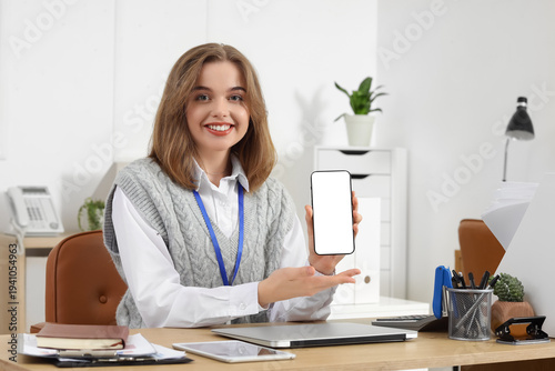 Female business consultant ...