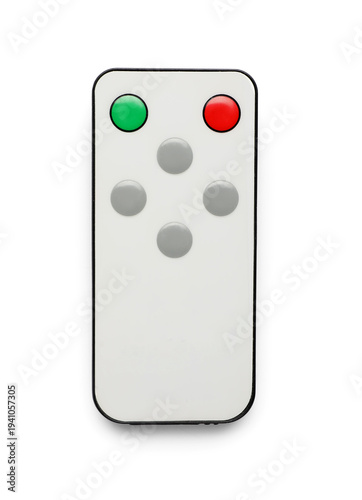LED remote control on white...