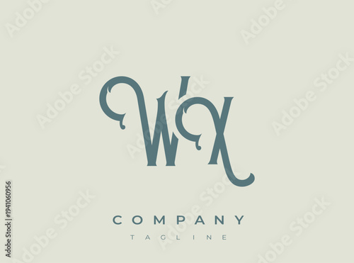 Elegant logo design with stylized letters and company tagline