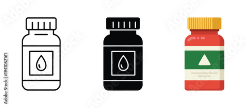 Plastic Bottles With Recycling Symbols, vector illustration