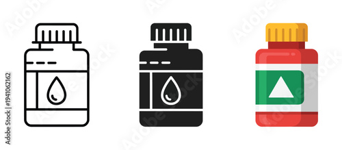 Plastic Bottles With Recycling Symbols, vector illustration