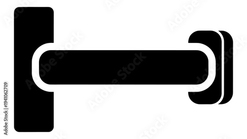 Door mounted towel rack for space saving hanging storage of towels