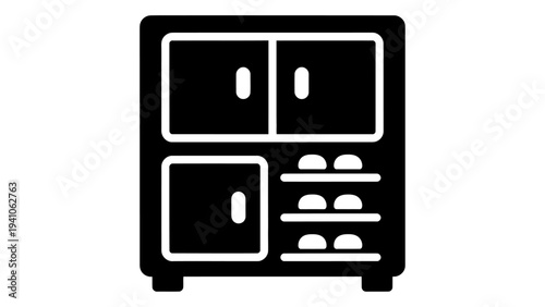 Indoor shoe cabinet storage furniture for keeping shoes organized at home interior