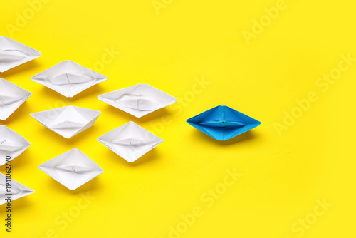 Composition with blue origa...