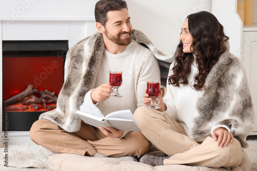 Beautiful young couple with...