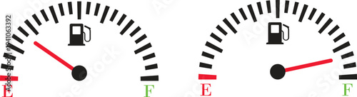 Speed meter icon set vector collection group showing dashboard gauge dial indicator for velocity measurement in automobile transport interface design isolated graphic symbol for speedometer instrument