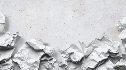 Crumpled Paper Poster Photo Effect Mockup Crumpled Paper
