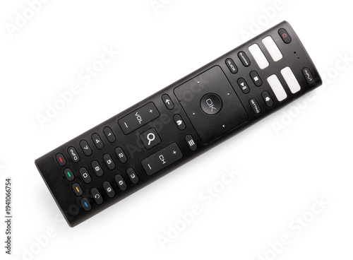 Black TV remote controller ...