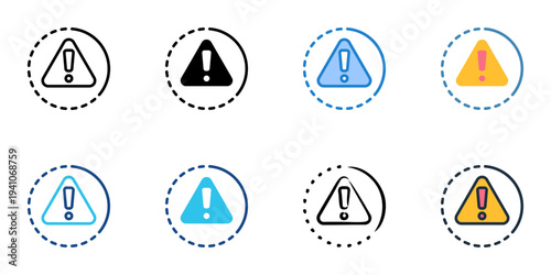 Emergency Preparedness icons set multiple style collection. Editable stroke 
