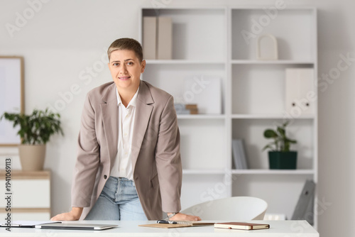 Portrait of young businessw...