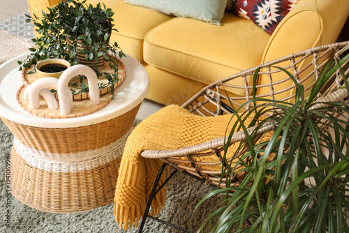 Interior of living room wit...