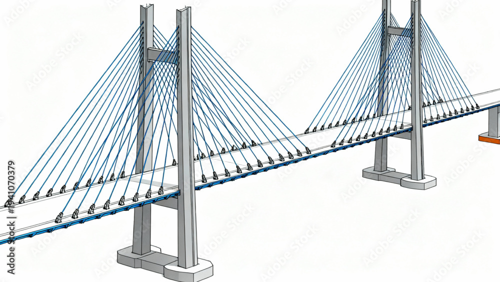 Fototapeta premium Civil Engineering Vector Diagrams (6)