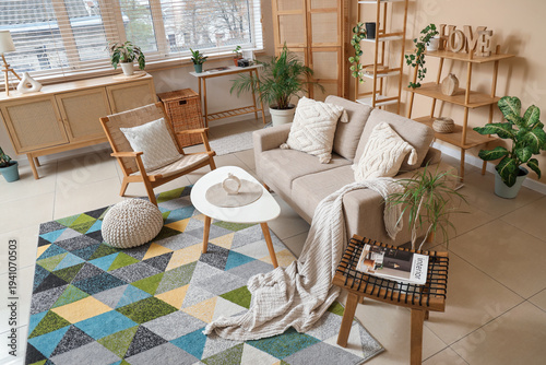 Interior of living room wit...