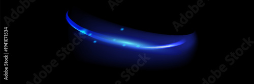 Neon Eclipse Glowing Blue Rings. Celestial Blue. Neon Circle Glow. Blue Neon Light Rings. Sapphire Glow Neon Circular Lights.