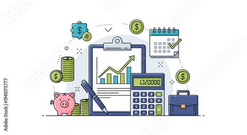 Financial Planning and Analysis - Business Growth Concept Illustration
