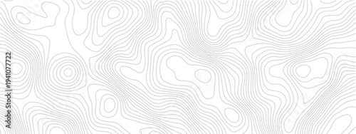 Topographic map background seamless contour lines pattern vector illustration for cartography and terrain elevation concepts