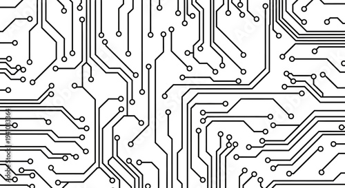 Abstract Circuit Board Pattern - Digital Technology Background