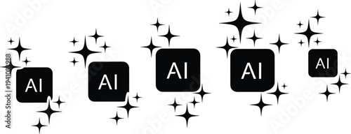 Collection of diverse happy children characters silhouettes of animals botanical flowers and technical icons cad drawing flat vector illustration set