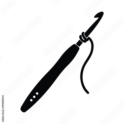 Sewing needle with thread for crafting and repair work