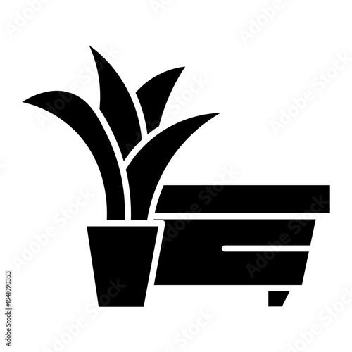 flowerpots Solid icon