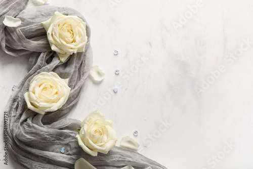 Beautiful rose flowers with...