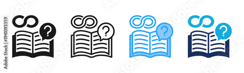 Lifelong Curiosity icon set multiple style collection