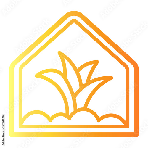 smart farm Line Gradient Icon
