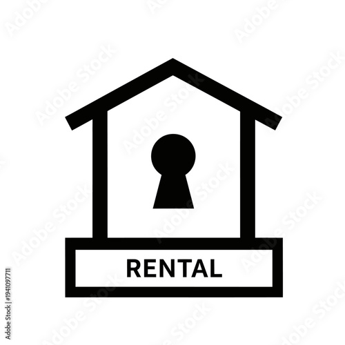 House rental property with key.