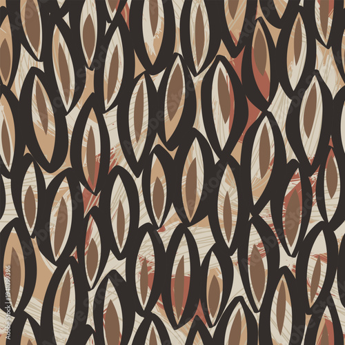 Organic Pattern Design Textile Print For Fashion And Homeware