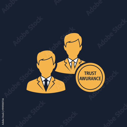 Two Businessmen with Trust Assurance Concept.