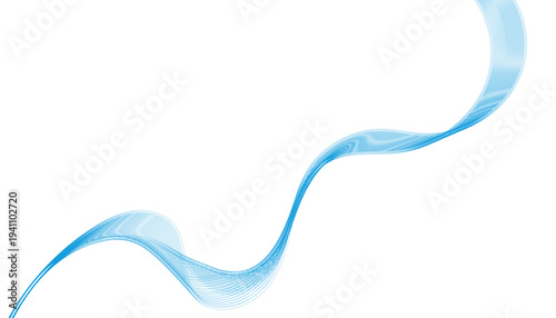 Abstract wave element for design. Digital frequency track equalizer. Stylized line art background. Vector illustration of blue lines.