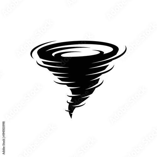 Tornado weather storm illustration symbol.
