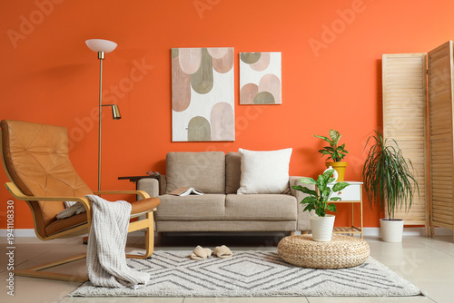 Interior of stylish living ...