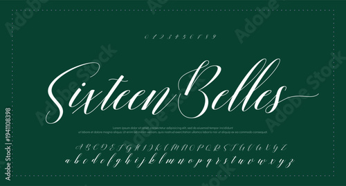 Elegant handwritten welcome script in black on white background 