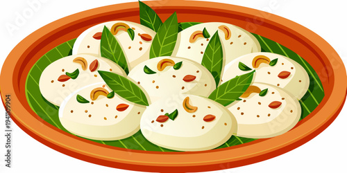 A colorful arrangement of rasgulla sweets presented in a wooden bowl