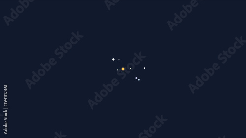 Celestial composition of glowing stars and moons forming a cosmic constellation against deep space void with soft radiant lighting and ethereal atmosphere