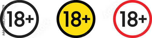18 age restriction warning signs