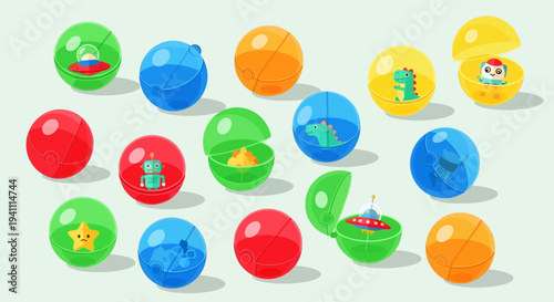 Colorful Surprise Balls with Toys Inside - Playful Collection