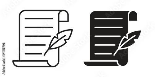 History icon, line pictogram on white.