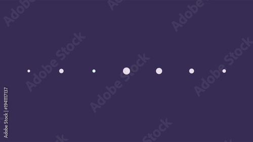 Celestial alignment of eight glowing crescent moons in deep cosmic purple space with soft diffused lighting and minimalist composition
