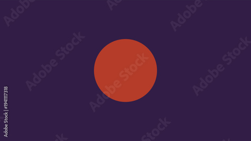 Celestial cosmic design featuring a glowing vibrant orange orb against a deep cosmic navy blue space background, minimalist abstract composition ideal for astronomy, science fiction