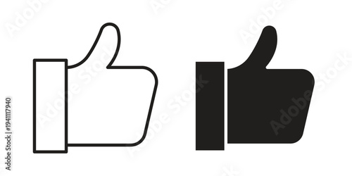 Like icon, line pictogram on white.