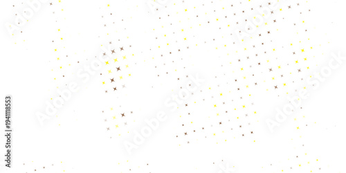 Gold falling down confetti background. Repeated golden dotted glitter pattern. Yellow, orange and golden dots wallpaper. Celebration Christmas, New Year or birthday party repeating backdrop. Vector
