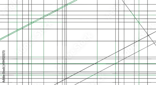 Graph Paper with Intersecting Lines and Grid.