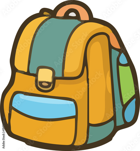 배낭,색상,노랑,파랑,초록,가방,여행,학교,휴가,학생,책가방,공부