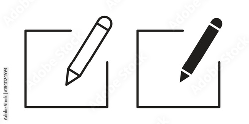 Register icon, line pictogram on white.