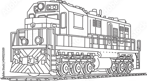 wonderful locomotive drawing