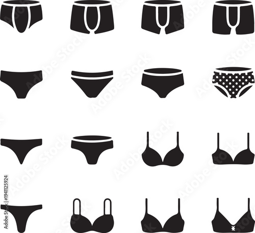 Underwear Silhouette Icon